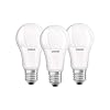 Osram LED Base Classic Een lamp, bolvormig met E27-fitting, niet dimbaar, vervangt 100 Watt, Mat, Koel Wit – 4000 Kelvin, 3-pack