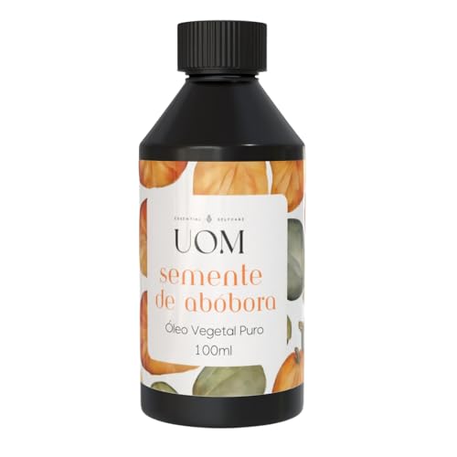 Óleo Vegetal Semente de Abóbora 100ml UOM | Pele, Corpo e Cabelo