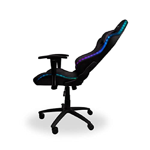 Cadeira Gamer Dazz Galaxy Thunder RGB Com Apoio de Braço - Preto glide