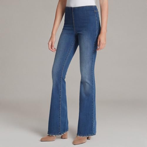 Jessica Simpson Women's Effortless High Rise Pull on Flare Jean3