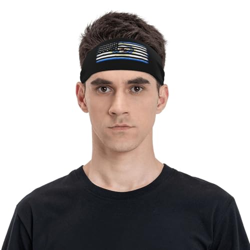 US & California Flag Sports Sweatband for Men & Women