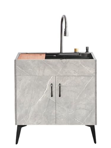 ������ �L�b�`���X�e�����X�V���N ��̌^ ��e�� �����o������3���[�h360�x��] �ؐ��܂Ȕ��؂肩���t�� �R���p�N�g �O���[ �A�p�[�g���p �ȃX�y�[�X �ȒP�g��ArcticDeer (680*450*780mm,�O���[)