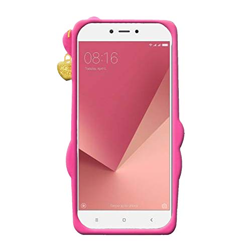 Image of Unirock Hello Kitty Back Case Cover for Redmi Y1 lite| 3D Cute Hello Kitty Case |Soft Silicone Rubber Back Cover with Pendant Kitty Cover for Redmi Y1 lite (Pink)
