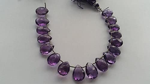 Pierre améthyste naturelle poire 10x13 mm pour créer un cadeau personnalisé précieux