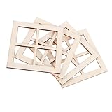 Fenêtre de maison de poupée - la taille miniature la rend facile et pratique à transporter, rend votre mini maison plus réaliste et plus , mini fenêtre en bois non colorée