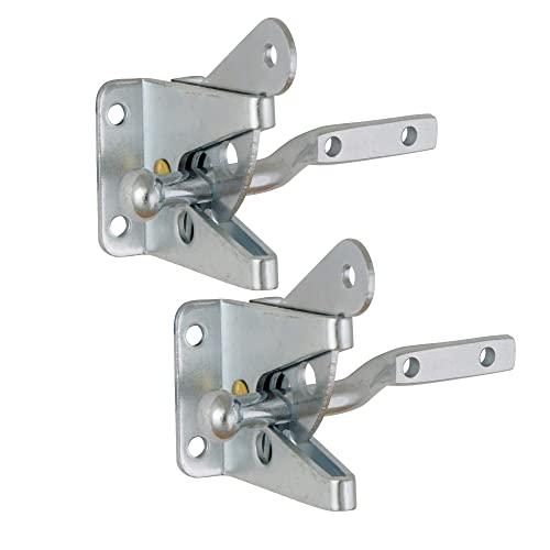 Image of Design House 189407-GS Self-Locking Heavy Duty Gate Latch 2-Pack Galvanized Steel
