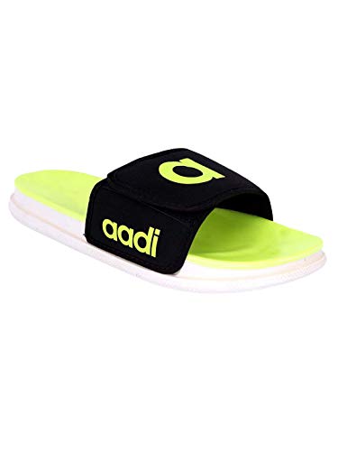 Image of AADI Men's Synthetic Leather Daily Casual Sliders /Flip Flop & Slippers