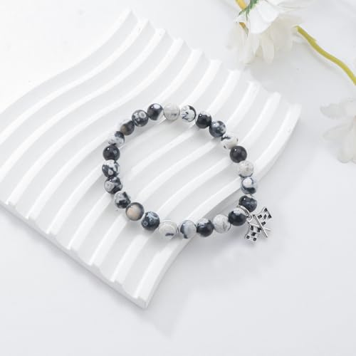 PARTNER Car Racer Gift Racing Flags Bracelet Checkered Flag Race Day Gift for Racing Fans2