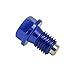 Magnetic Oil Drain Plug Bolts For YZ250F YZ250FX YZ450F WR250F WR450F DRZ400S/E/SM RMZ250 Blue