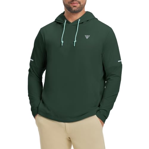 Image of M MAELREG Hoodies for Men Golf Fleece Hooded Sweatshirts Dry Fit Athletic Lightweight Casual Midlayer Mens Hoodies Pullover