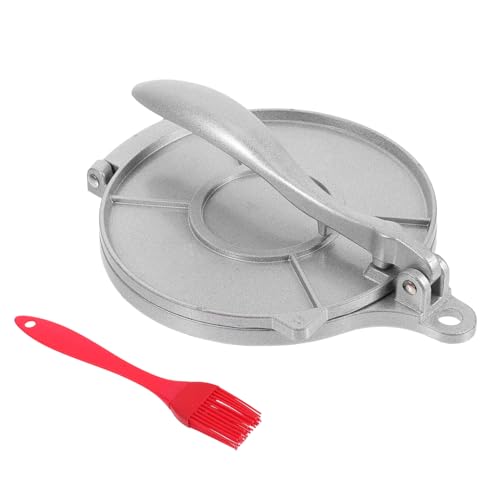 BESTYASH Tortilla Maker Pie Press Multi-function Manual Dough Press Machine Dumpling Maker Tool for Homemade Pastry and Pizza Dough with Silicone Brush