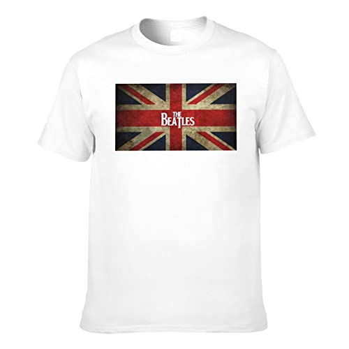 FSIGOM The Beatles T-shirt à manches courtes en coton pour homme, coupe régulière, imprimé graphique, cool et amusant… - Les Beatles, Paul McCartney, John Lennon, RIngo Starr, George Harrison FSIGOM The Beatles T-shirt à manches courtes en coton pour homme, coupe régulière, imprimé graphique, cool et amusant…