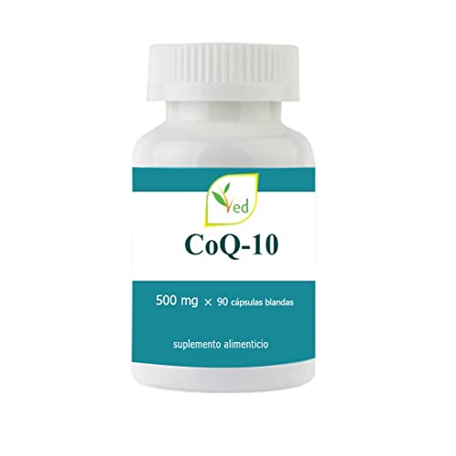 VED Co Enzima Q10 | Ubiquinona de la más alta resistencia | Fórmula natural superior | promover la energía celular | | 500 mg 90 cápsulas blandas