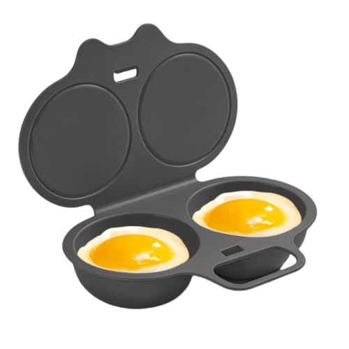 Cazadores furtivos huevos microondas, 2 tazas molde hacer huevos escalfados