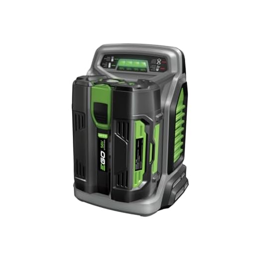 EGO Power+ Schnellladegerät CH5500E für 56V Akkus, 25-45 Minuten Ladezeit, Grau