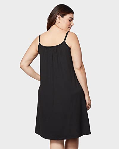 Image of 32 Degrees Women's Cool Flowy Bra Dress | with Built-in Cups | Relaxed Fit | Adjustable Spaghetti Strap
