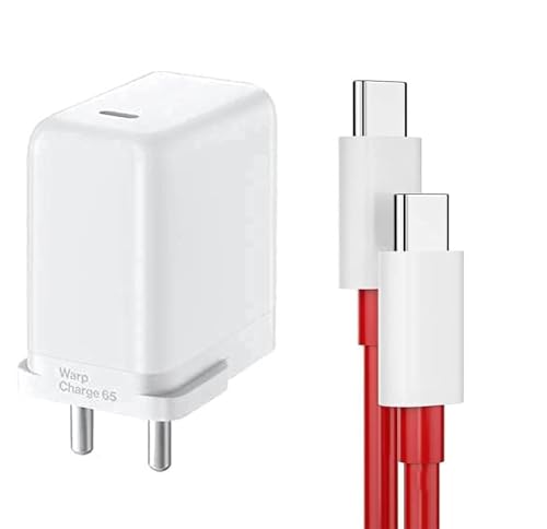 Image of Original Oneplus Warp Charge 65W Power Adapter Charger with 3.3FT C to C Cable for Oneplus Nord 4 / CE4 /Nord 3 /Nord CE3 / Nord CE3 Lite /Nord CE4 Lite / 12 /12R /10 /10R /10T /11 /11T Full Protection.