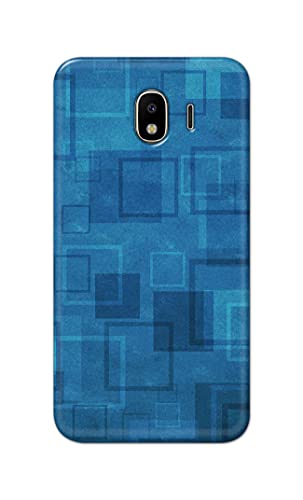 Image of Printed Hard Back Cover Case for Samsung Galaxy J4 Back Cover (Plain Azure Blue) -1302