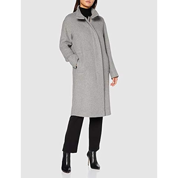 Cartoon 7008/7658 Abrigo de Lana, Gris/Amarillo, 36 para Mujer