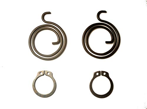 Kit para reparaciones de manijas de puerta: 2 muelles (2,25 vueltas x 1,8 mm de grosor) y 2 anillos circulares (13,7 mm), un kit (2 muelles y 2 círculos) Cover