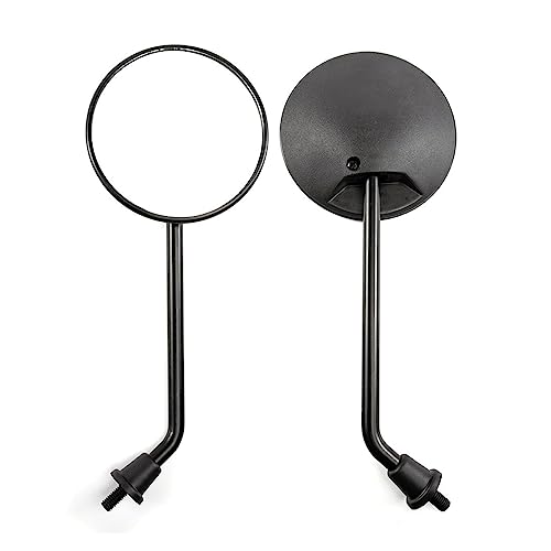 manillar espejo Para K&awasaki 10mm Motocicleta Espejo Retrovisor Mango Barra Extremo Lateral Espejos Redondos Motocicleta Espejo Retrovisor