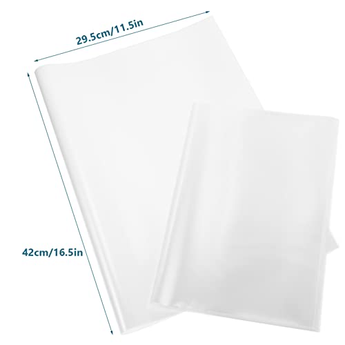 NUOBESTY 20 Pçs Capas De Livro Transparentes Pp Mangas De Livro Reutilizáveis ​​Capa De Livro De Plá