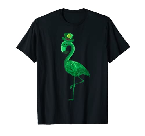 Green Flamingo Lover St. Patrick's Day - Irish Flag Flamingo Maglietta