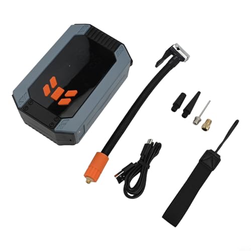 Aprilsunnyzone Inflador digital de neumáticos de coche, 150 PSI, bomba de compresor de aire inalámbrica con pantalla inteligente, apagado automático, 5 modos para coches, motocicletas, bicicletas