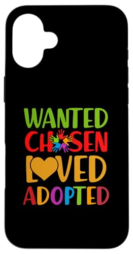 Día del anuncio de adopción Familia elegida Carcasa para iPhone 16 Plus