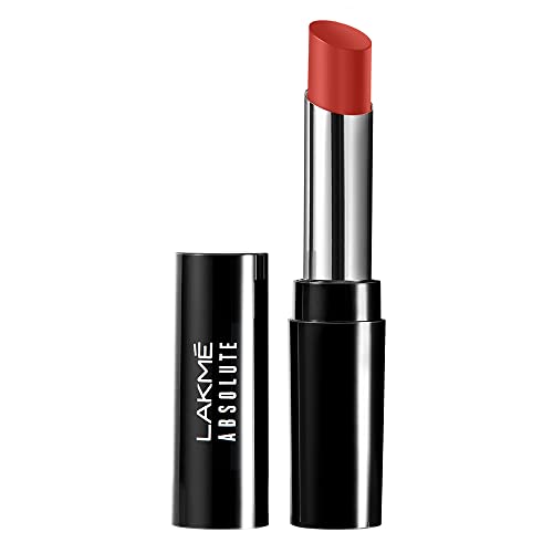 Image of Lakme Absolute Skin Dew Satin Lipstick 303 Red Alert