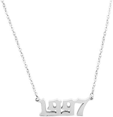 Old English Birth Year Necklace for 