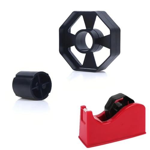 Sellotape Dispenser Replacement Core Wheel, Black Durable Tape Dispenser Core and Wheel Ideal, Desktop Black Durable Replacement Part, Tape Dispenser Black Spare Wheel Accessory for 25mm Small Tape