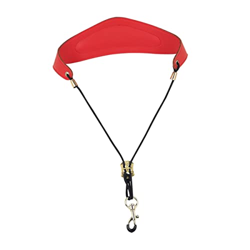 SUPVOX Leather Sax Harness Saxophone Shoulder Neck Strap Metal Hook Saxophone Strap and Clarinet