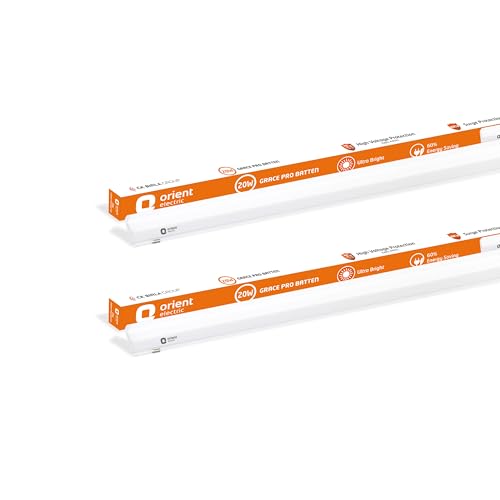 Image of Orient Electric Grace Pro 20W LED Batten| 2000 lumens Bright Light Output| LED tubelight for Home| Sleek & Stylish Design| Non-breakable Polycarbonate housing | Pack of 2