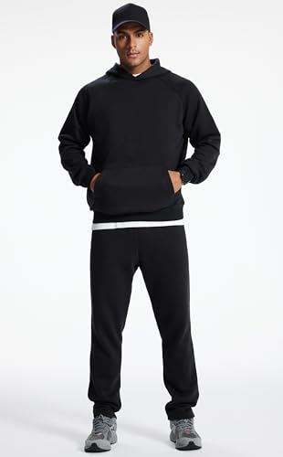 Men's Relaxed Fit Cotton Raglan Sleeve Hoodies Pullover Hooded Sweatshirt Casual Long Sleeve Shirts with Pocket2