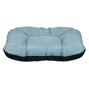 Hiputee Reversible Dual Color Ultra Soft Velvet Bed for Small/Large Dog & Cat (Large, Grey Black)