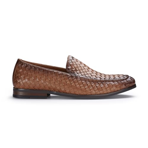 Image of Ferro Aldo Men's Dress Loafer Collection | Modern & Classic Slip-On Styles | Available in Suede, Woven, and Wholecut