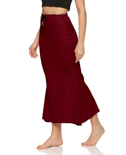 Image of Women's Saree Silhouette I Saree Shapewear Flare Petticoat for Women, Lycra Cotton Blended, Petticoat, Skirts for Women, Shape Wear Dress for Saree