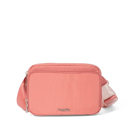Image of Baggallini Modern Belt Bag 5x8 Travel Fanny Pack Sling Bag Waistpack w /RFID Card Holder Water-resistant Crossbody Bag