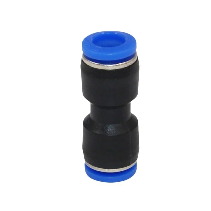 YKMYXZ， Raccords pneumatiques for tuyaux, raccord rapide à air, 4 mm, 6 mm, 8 mm, 10 mm, 12 mm, PU, ​​PE, PV, PY, HVFF, BUC, 1 pièce(Pu,6MM)