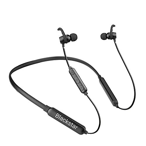 Image of Blackstar SPORTBAND Pro Bluetooth Neckband with Mic & Audio Controls- HIGH Performance Model (100 Days Standby Battery Life & Studio Quality High Bass)