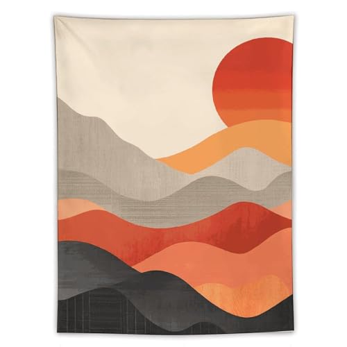 Tapisserie murale moderne en tissu fluide grand modèle 152x203 cm