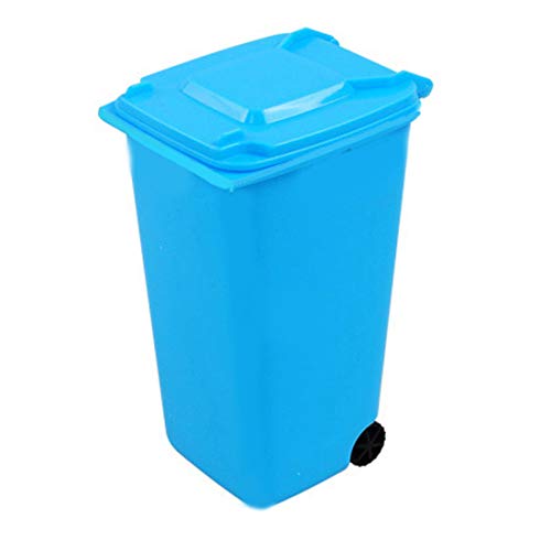 MECO(TM) Trash Can and Recycling Mini Storage Bin Pen Holder (Sky Blue)