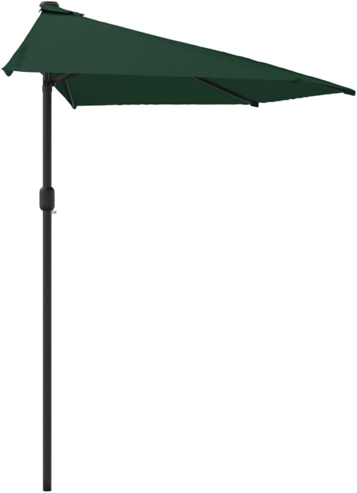 Garden parasols Balcony Parasol with Aluminium Pole Half Patio Umbrella Canopy Shade Outdoor parasols