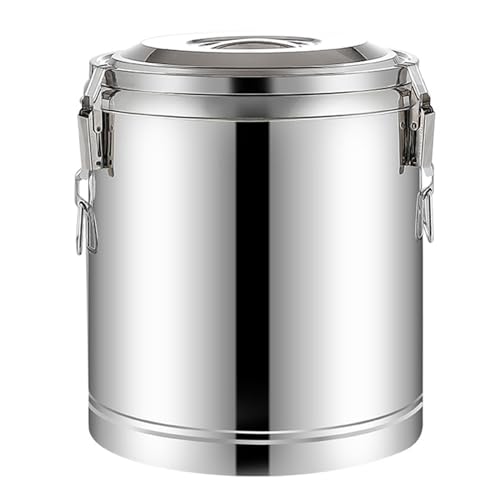 Dispensador de bebidas aislado de acero inoxidable, mantiene las bebidas calientes o frías, ideal para catering y eventos
