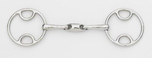 Centaur Stainless Steel Loop Ring Oval Gag Bit, 5.5