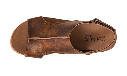 Image of Corkys Footwear Volta Wedge - Chic Elegance Meets All-Year Comfort with a 2-Inch Cork Heel and Marshmallow Insole for Stylish Everyday Wear and All-Day Comfort