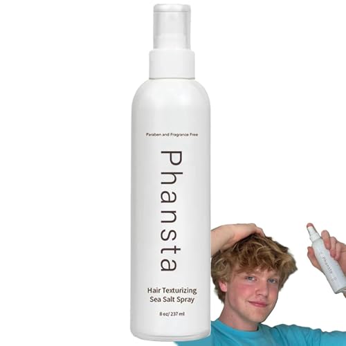 Spray Texturizante Del Cabello: Mistura De Sal Marina, Volumen De Cabello Spray | Potenciador De Curls Natural, De Ondas De Playa De 237 Ml, Agrega Plenitud, Cuerpo Y Textura Para Hombres Y