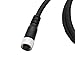 ZBLZGP M12 5 Pin Sensor Connector Male Female Actuator Signal Industrial Shielded Cable (Straight 5pin Female, 1M/3.3FT)