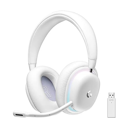 Headset Gamer Sem Fio Logitech G735 LIGHTSPEED Com RGB LIGHTSYNC, Microfone Destacável, Tecnologia BLUE VO!CE, Bateria Recarregável, Conexão Bluetooth, Compatível Com PC, Android, iOS
